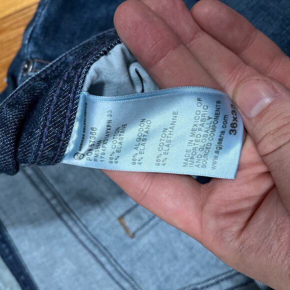 AG Everett Jeans 38x31 36Tag Slim Straight Stretch Denim 360 Japan Fabric AG-ED - Picture 7 of 13
